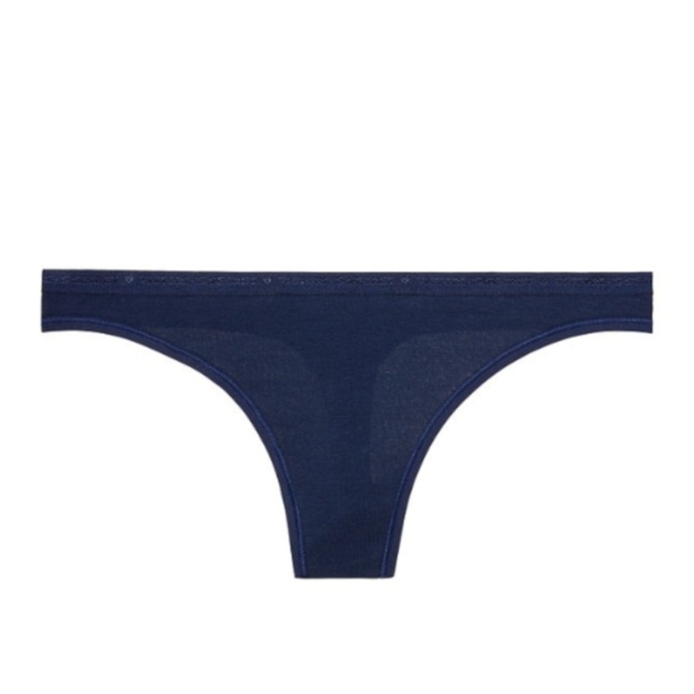 CLOSET CLOSING!  Navy Blue Signature Thong Pantie